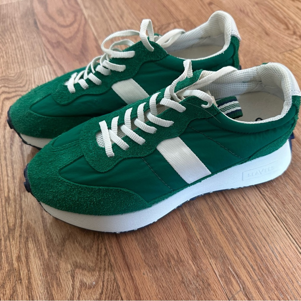 SeaVees Acorn Trainer in Grass Green, Size 9